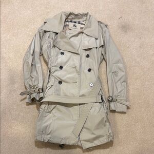 Burberry Tan Trench Coat Classic Design Durable Material
